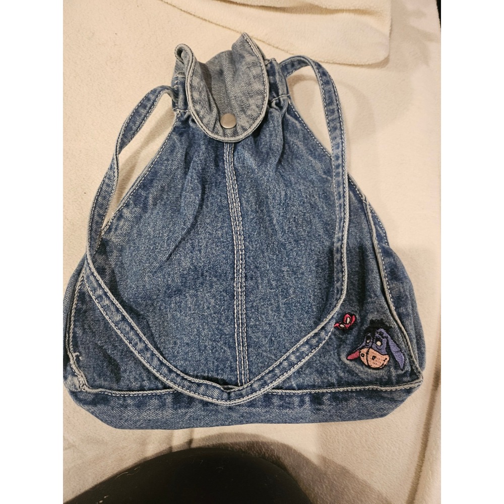 Vintage Disney Eeyore Denim Mini purse Blue Winnie the Pooh Small Bag 90s